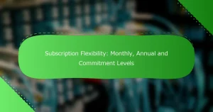 サブスクリプションの柔軟性：月額、年額、コミットメントレベル